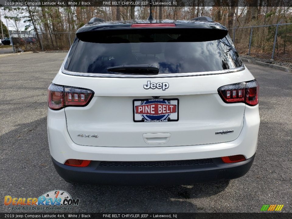 2019 Jeep Compass Latitude 4x4 White / Black Photo #5
