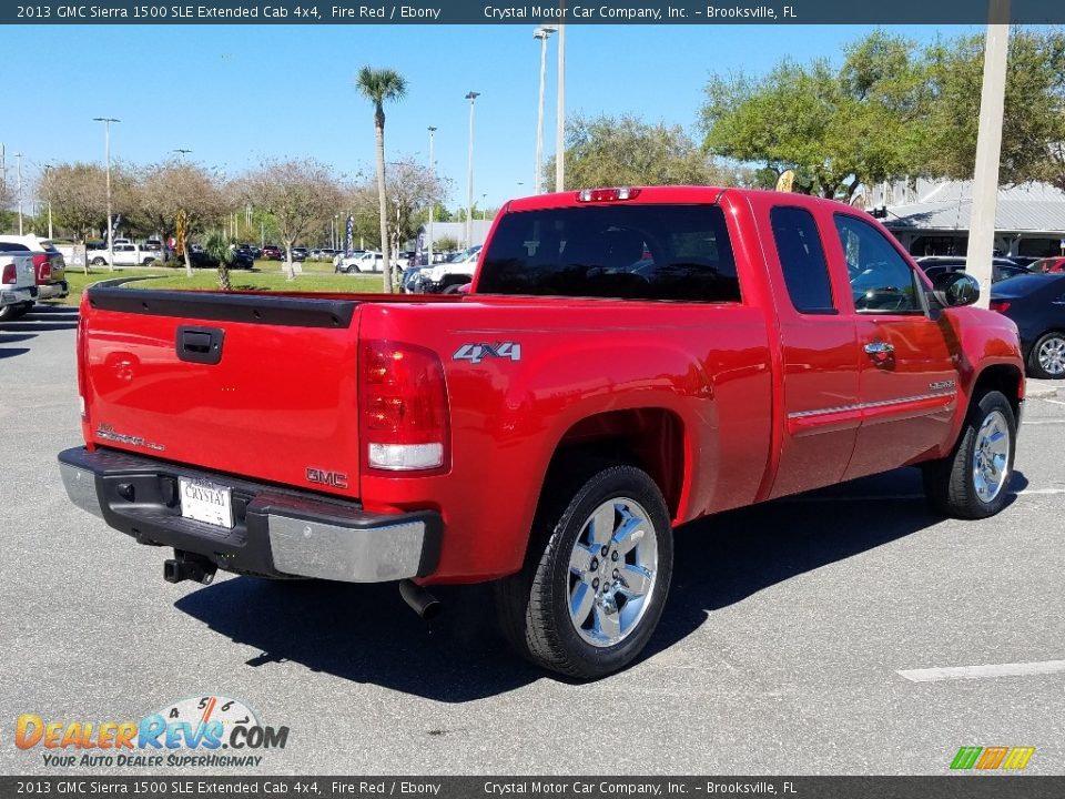 2013 GMC Sierra 1500 SLE Extended Cab 4x4 Fire Red / Ebony Photo #5