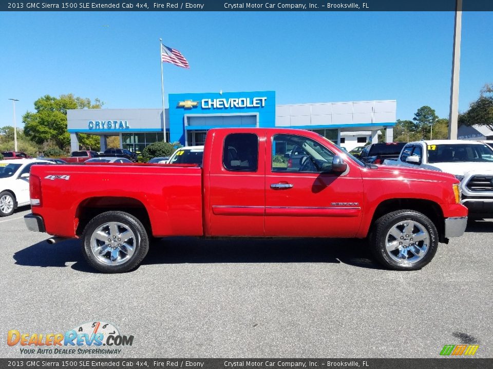 2013 GMC Sierra 1500 SLE Extended Cab 4x4 Fire Red / Ebony Photo #6