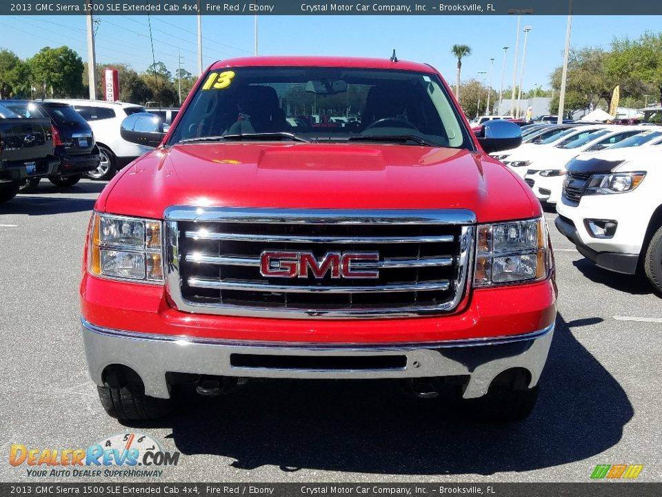 2013 GMC Sierra 1500 SLE Extended Cab 4x4 Fire Red / Ebony Photo #8