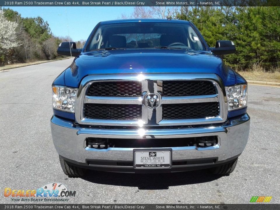 2018 Ram 2500 Tradesman Crew Cab 4x4 Blue Streak Pearl / Black/Diesel Gray Photo #3