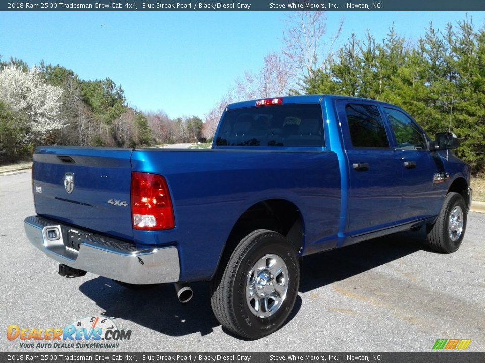 2018 Ram 2500 Tradesman Crew Cab 4x4 Blue Streak Pearl / Black/Diesel Gray Photo #6