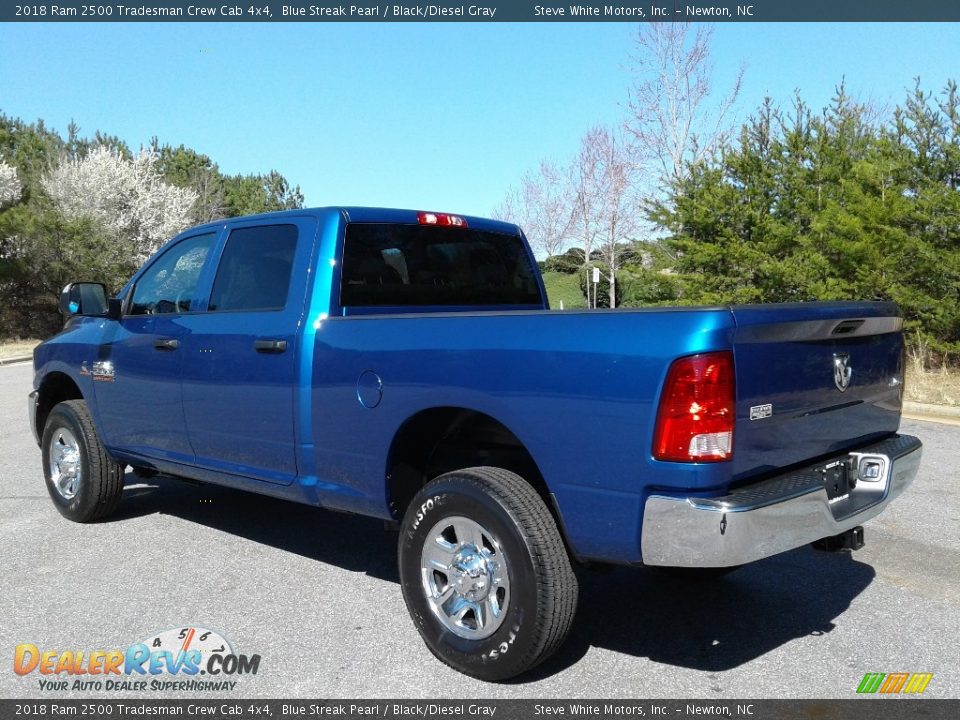 2018 Ram 2500 Tradesman Crew Cab 4x4 Blue Streak Pearl / Black/Diesel Gray Photo #8