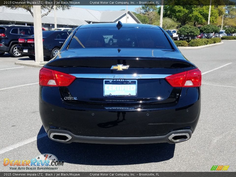 2015 Chevrolet Impala LTZ Black / Jet Black/Mojave Photo #4