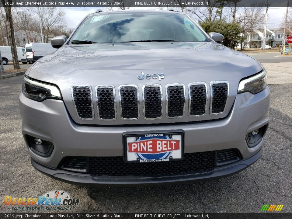 2019 Jeep Cherokee Latitude Plus 4x4 Billet Silver Metallic / Black Photo #2