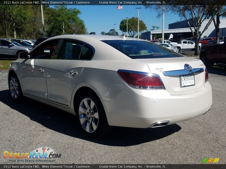 2013 Buick LaCrosse FWD White Diamond Tricoat / Cashmere Photo #3