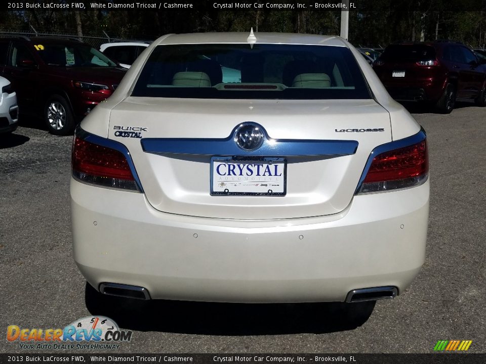 2013 Buick LaCrosse FWD White Diamond Tricoat / Cashmere Photo #4