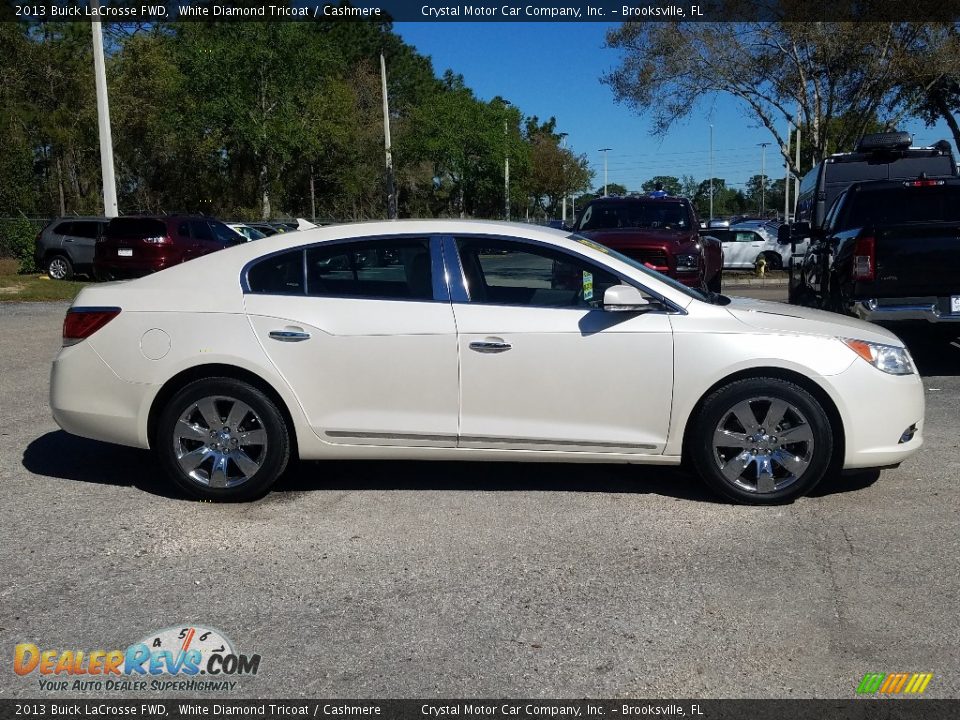 2013 Buick LaCrosse FWD White Diamond Tricoat / Cashmere Photo #6