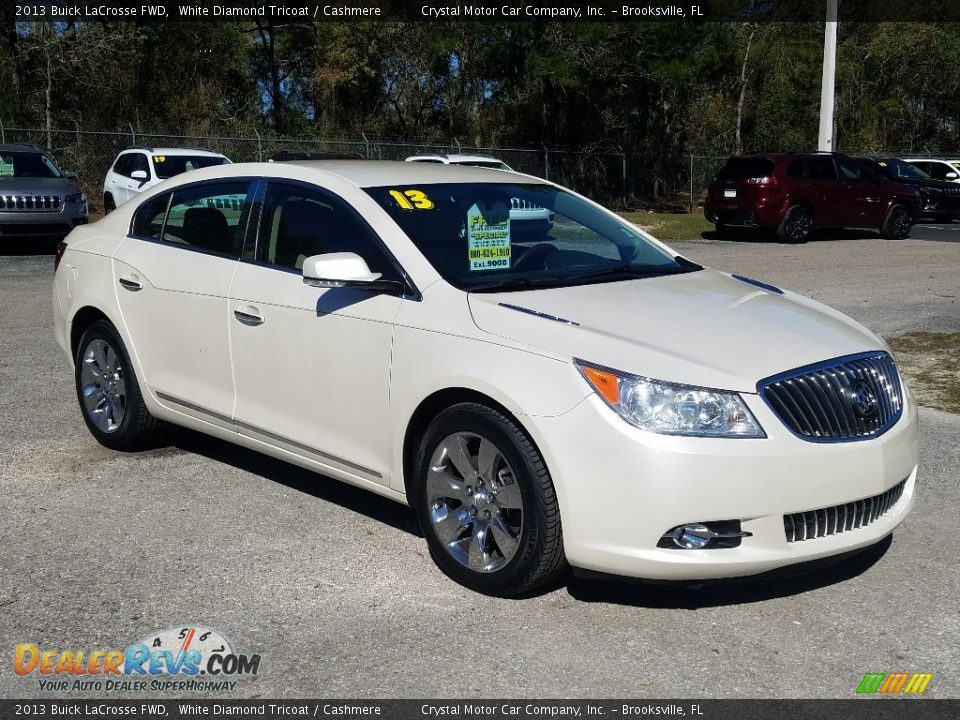 2013 Buick LaCrosse FWD White Diamond Tricoat / Cashmere Photo #7