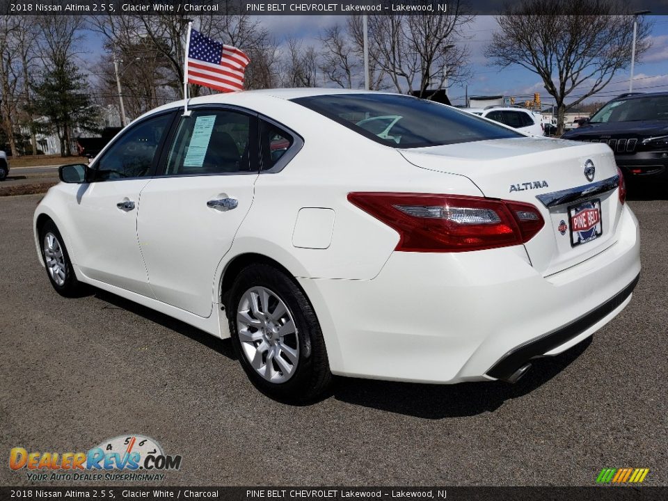 2018 Nissan Altima 2.5 S Glacier White / Charcoal Photo #5