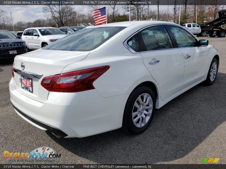 2018 Nissan Altima 2.5 S Glacier White / Charcoal Photo #7