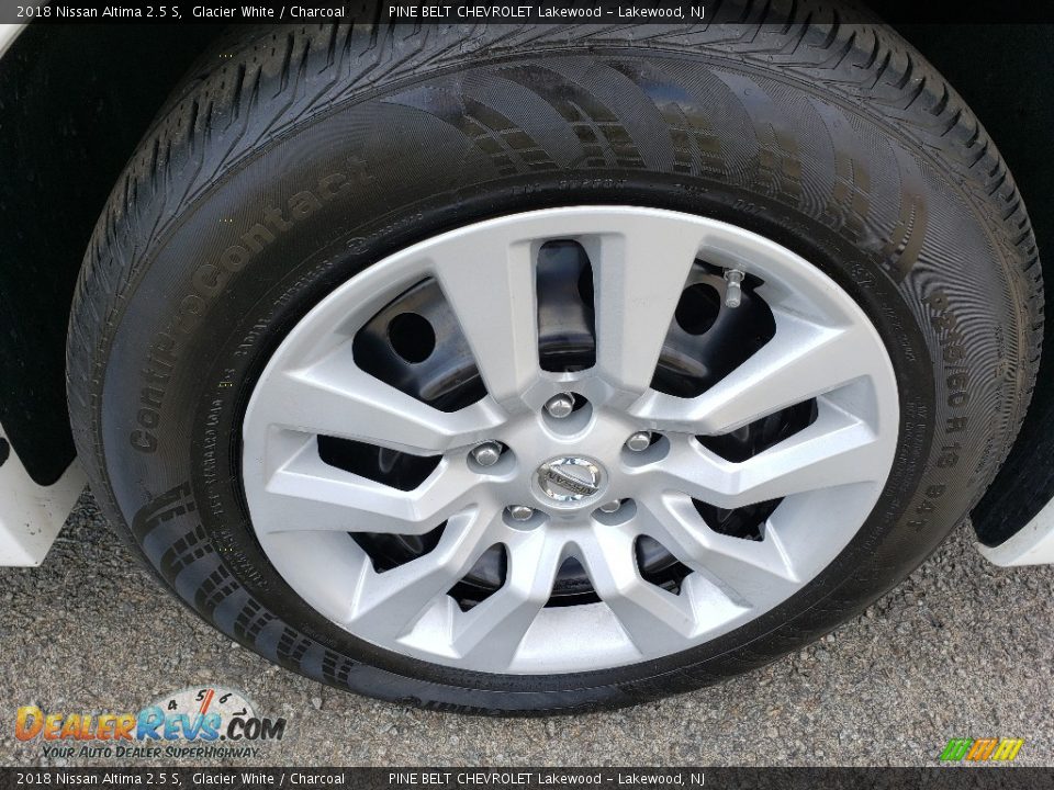2018 Nissan Altima 2.5 S Glacier White / Charcoal Photo #9