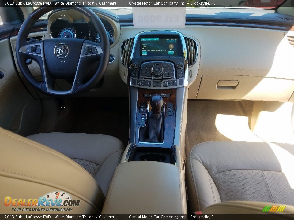 2013 Buick LaCrosse FWD White Diamond Tricoat / Cashmere Photo #13