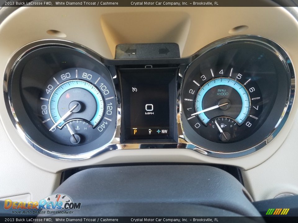 2013 Buick LaCrosse FWD White Diamond Tricoat / Cashmere Photo #14