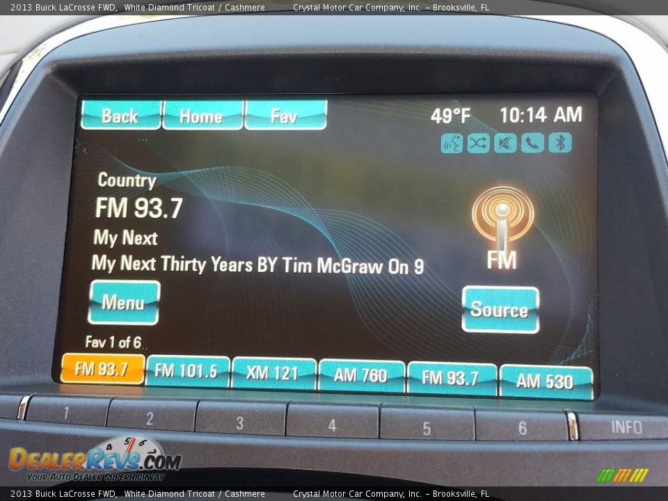 2013 Buick LaCrosse FWD White Diamond Tricoat / Cashmere Photo #15