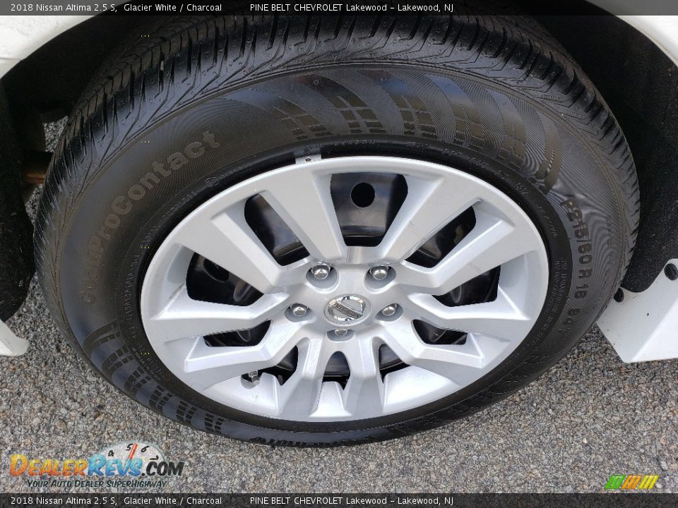 2018 Nissan Altima 2.5 S Glacier White / Charcoal Photo #15