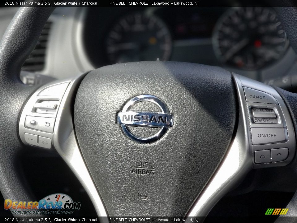 2018 Nissan Altima 2.5 S Glacier White / Charcoal Photo #23