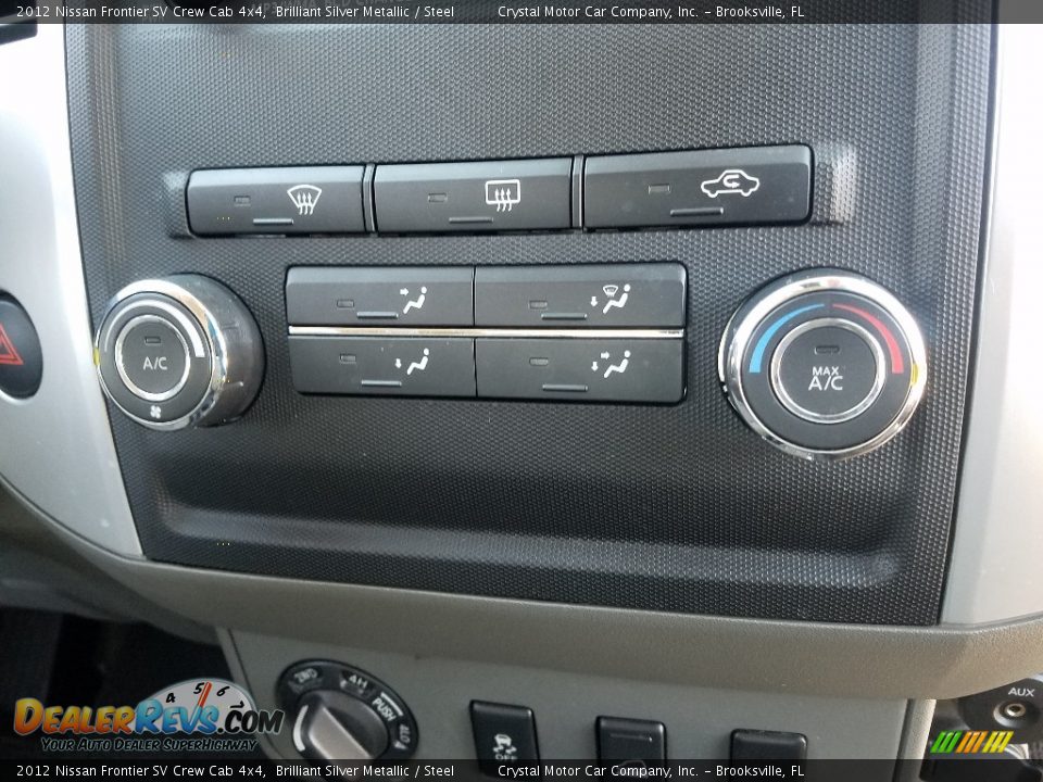 2012 Nissan Frontier SV Crew Cab 4x4 Brilliant Silver Metallic / Steel Photo #16