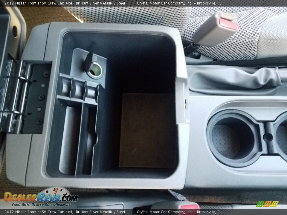 2012 Nissan Frontier SV Crew Cab 4x4 Brilliant Silver Metallic / Steel Photo #18