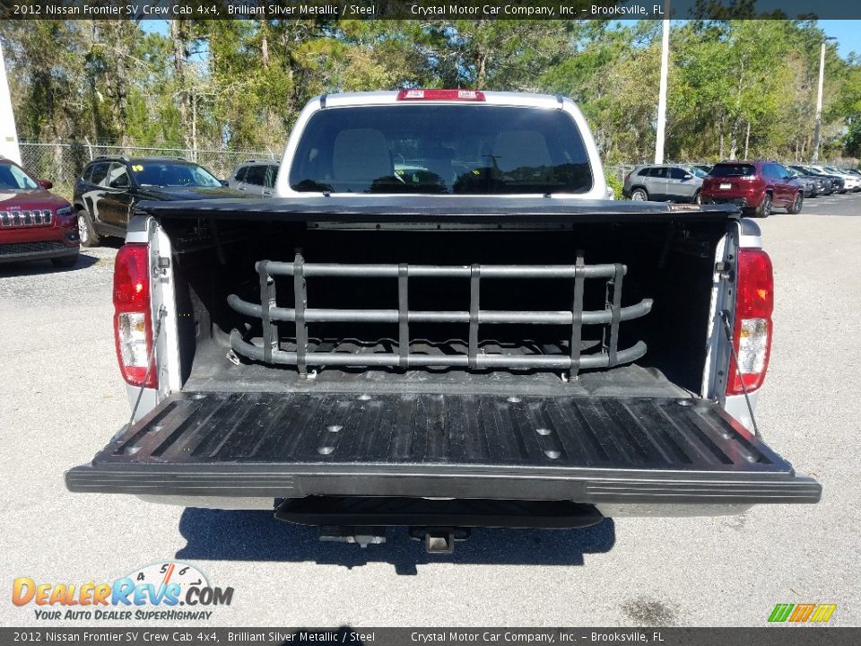 2012 Nissan Frontier SV Crew Cab 4x4 Brilliant Silver Metallic / Steel Photo #19