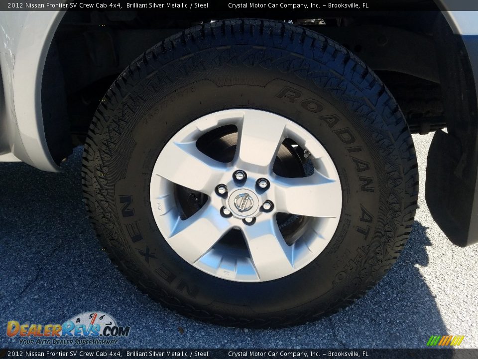 2012 Nissan Frontier SV Crew Cab 4x4 Brilliant Silver Metallic / Steel Photo #20