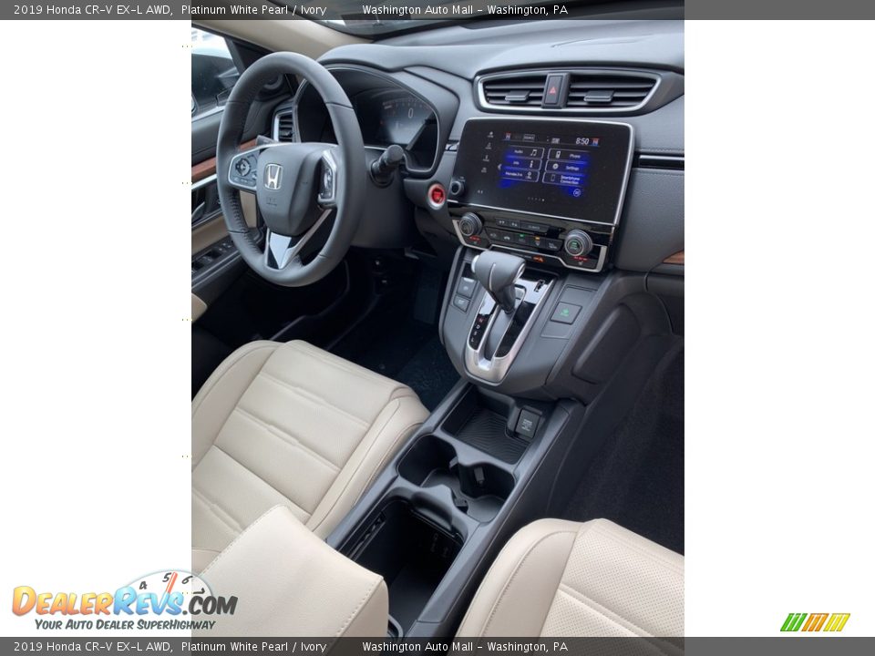 2019 Honda CR-V EX-L AWD Platinum White Pearl / Ivory Photo #30