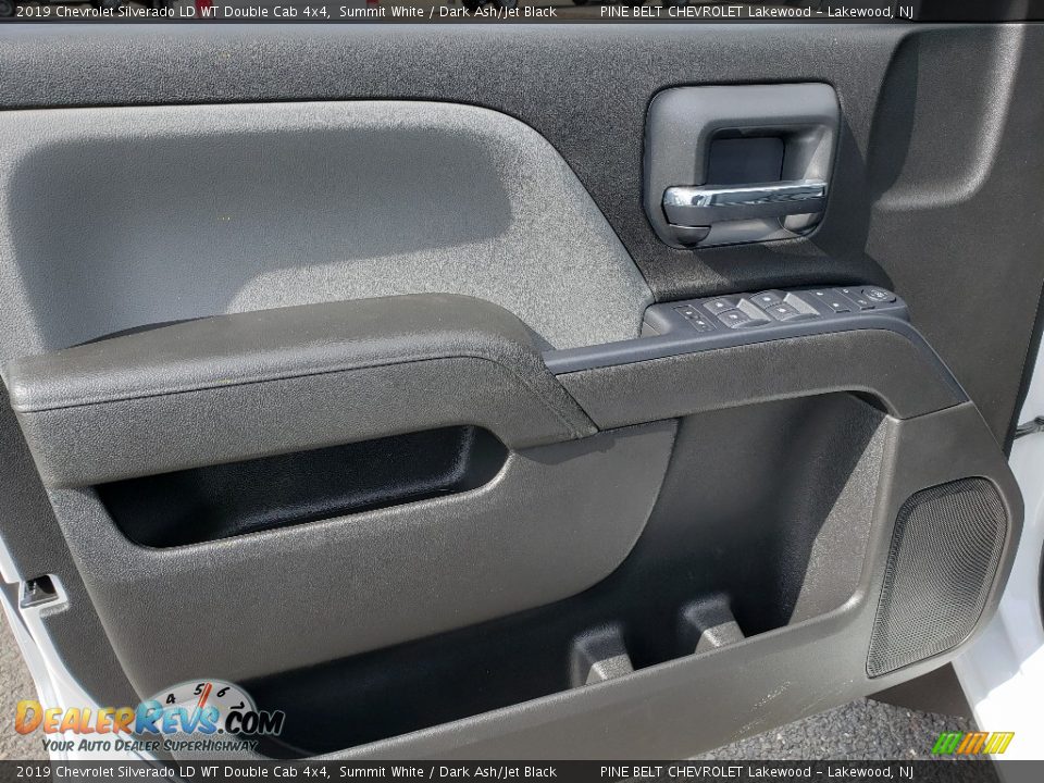 2019 Chevrolet Silverado LD WT Double Cab 4x4 Summit White / Dark Ash/Jet Black Photo #8