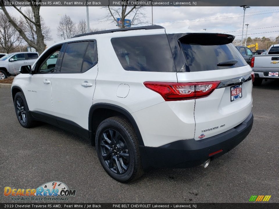 2019 Chevrolet Traverse RS AWD Pearl White / Jet Black Photo #4