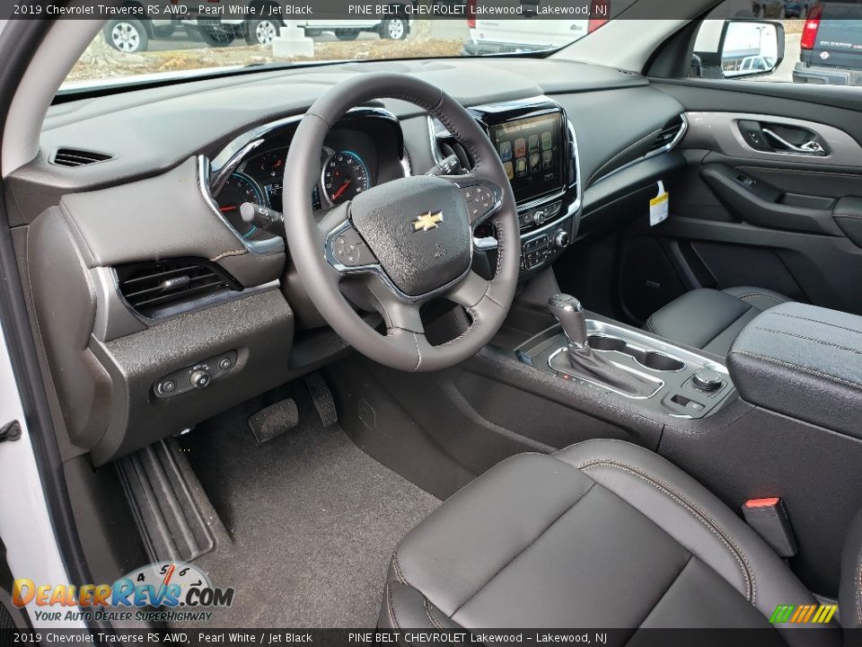 2019 Chevrolet Traverse RS AWD Pearl White / Jet Black Photo #7