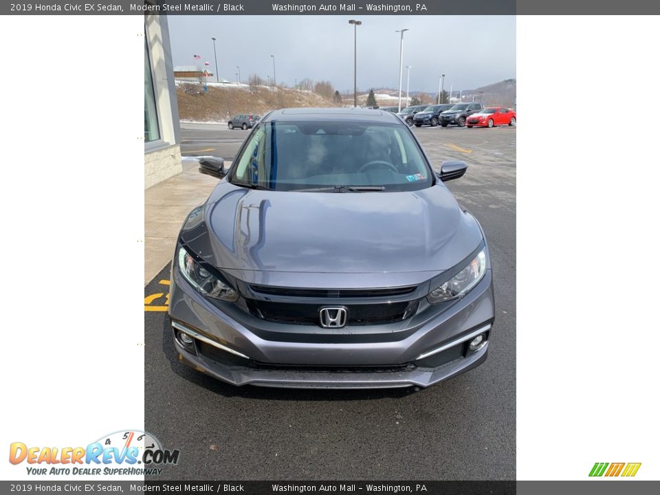 2019 Honda Civic EX Sedan Modern Steel Metallic / Black Photo #3