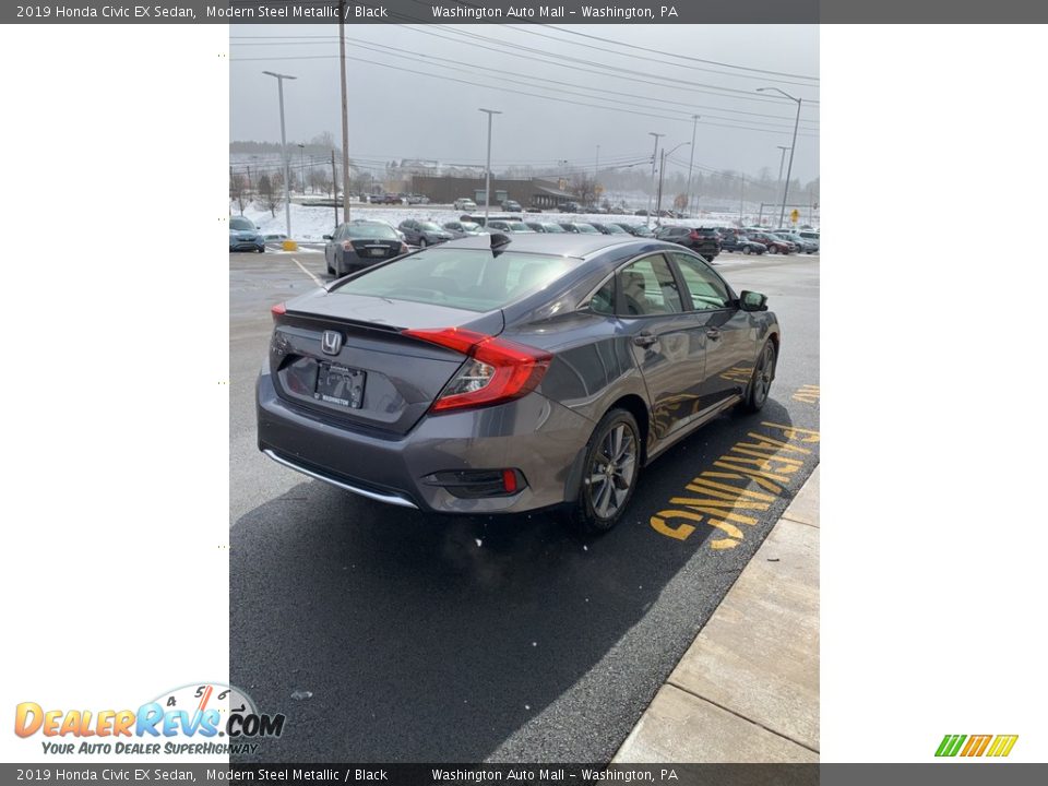 2019 Honda Civic EX Sedan Modern Steel Metallic / Black Photo #5