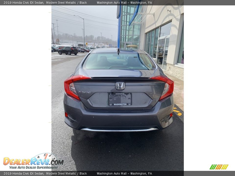 2019 Honda Civic EX Sedan Modern Steel Metallic / Black Photo #6