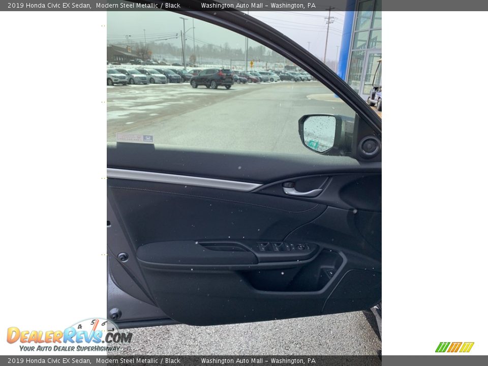 2019 Honda Civic EX Sedan Modern Steel Metallic / Black Photo #8