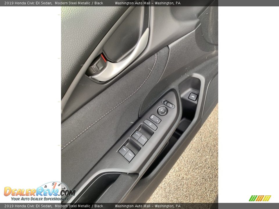 2019 Honda Civic EX Sedan Modern Steel Metallic / Black Photo #9