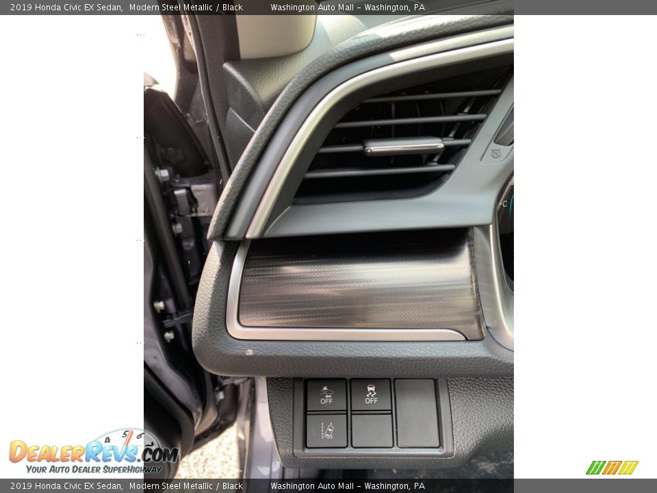 2019 Honda Civic EX Sedan Modern Steel Metallic / Black Photo #10
