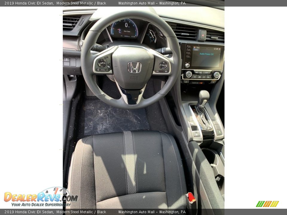 2019 Honda Civic EX Sedan Modern Steel Metallic / Black Photo #11
