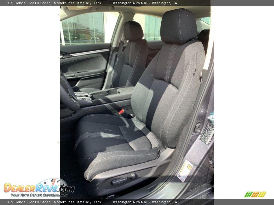 2019 Honda Civic EX Sedan Modern Steel Metallic / Black Photo #12