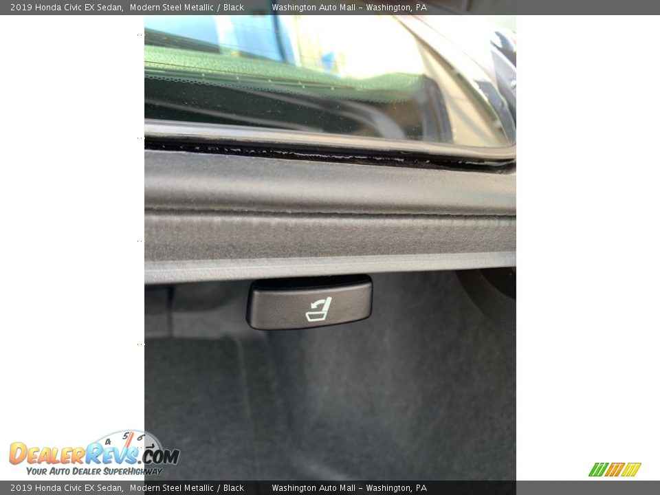 2019 Honda Civic EX Sedan Modern Steel Metallic / Black Photo #22