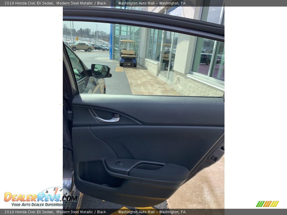 2019 Honda Civic EX Sedan Modern Steel Metallic / Black Photo #23