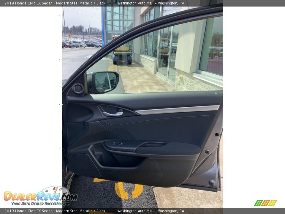 2019 Honda Civic EX Sedan Modern Steel Metallic / Black Photo #26