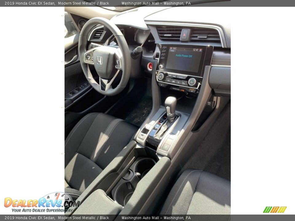 2019 Honda Civic EX Sedan Modern Steel Metallic / Black Photo #28
