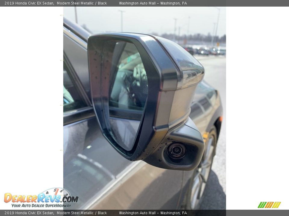 2019 Honda Civic EX Sedan Modern Steel Metallic / Black Photo #30