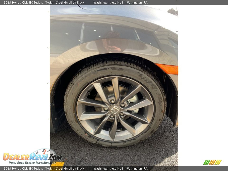 2019 Honda Civic EX Sedan Modern Steel Metallic / Black Photo #31