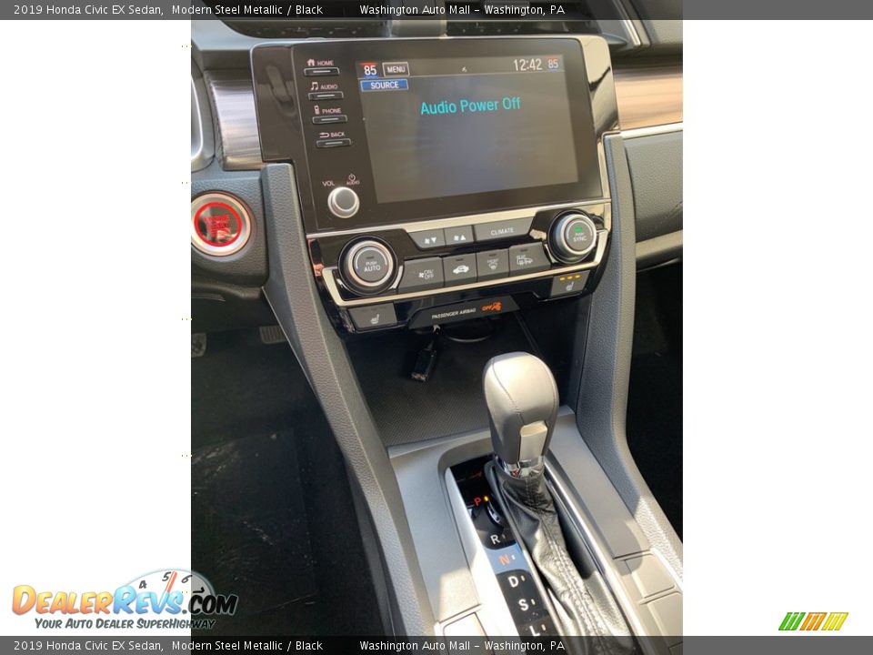 2019 Honda Civic EX Sedan Modern Steel Metallic / Black Photo #33
