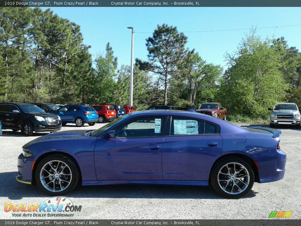 2019 Dodge Charger GT Plum Crazy Pearl / Black Photo #2