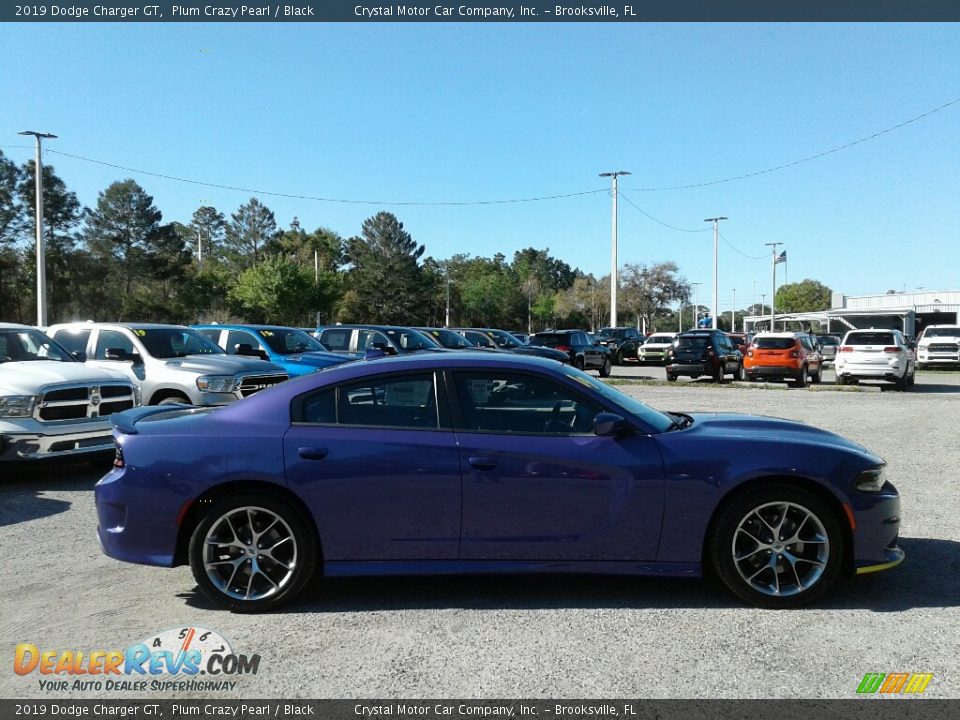 2019 Dodge Charger GT Plum Crazy Pearl / Black Photo #6