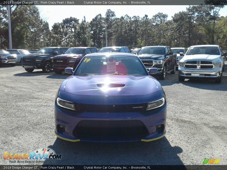 2019 Dodge Charger GT Plum Crazy Pearl / Black Photo #8