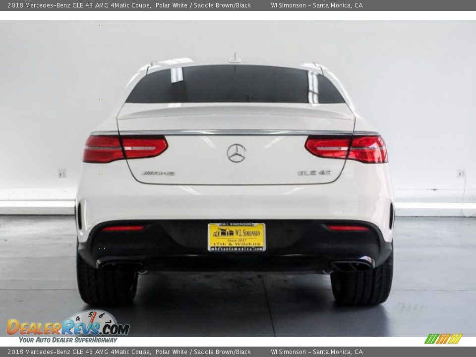 2018 Mercedes-Benz GLE 43 AMG 4Matic Coupe Polar White / Saddle Brown/Black Photo #3