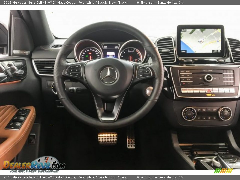 2018 Mercedes-Benz GLE 43 AMG 4Matic Coupe Polar White / Saddle Brown/Black Photo #4