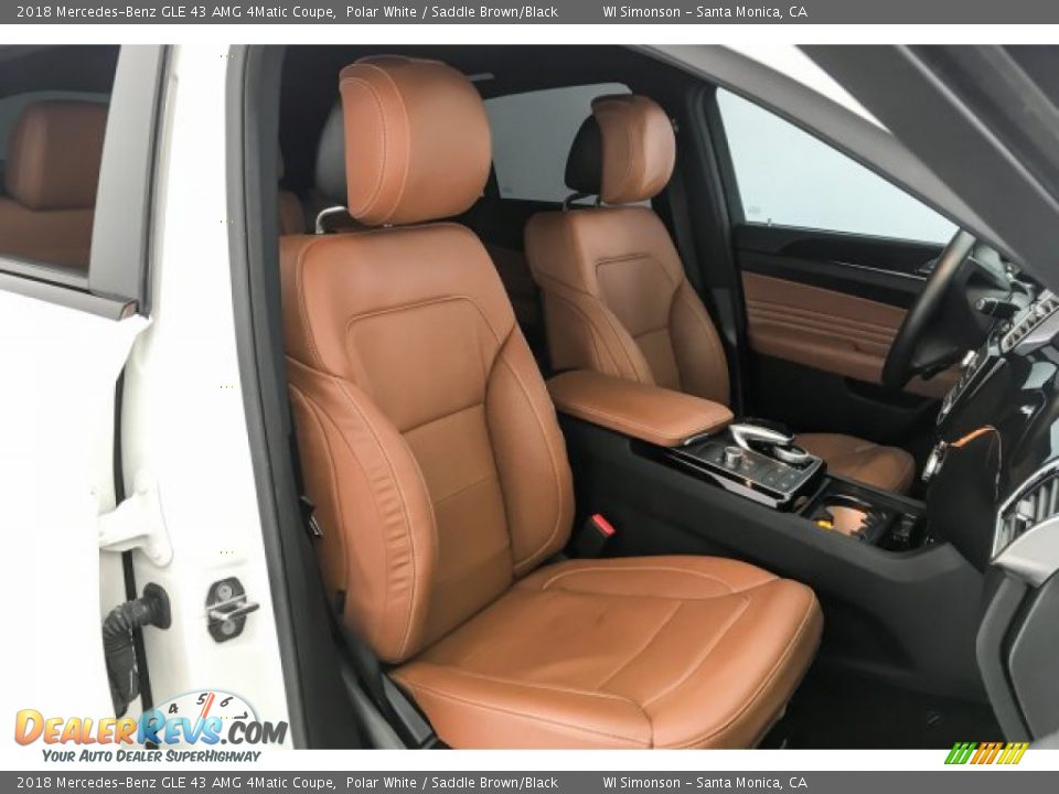 2018 Mercedes-Benz GLE 43 AMG 4Matic Coupe Polar White / Saddle Brown/Black Photo #6